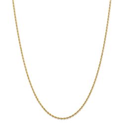 14k Yellow Gold 2.00 mm Diamond Cut Quadruple Rope Chain - 26 in.