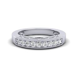 0.45 ctw VS/SI Diamond Ring Halo 18K White Gold