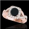 Image 1 : 1.15 ctw SI/I Fancy Intense Yellow Diamond Ring 10K White Gold