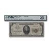 Image 1 : 1929 Type 1 $20 Villisca\, Iowa VF-25 PMG (CH#2766)