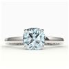 Image 1 : 10 ctw Garnet & VS/SI Diamond Ring 14K Rose Gold