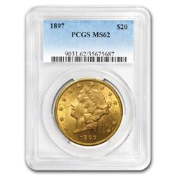 1897 $20 Liberty Gold Double Eagle MS-62 PCGS