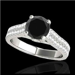 1.15 ctw H-SI/I Diamond Solitaire Halo Ring 10K Yellow Gold