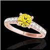 Image 1 : 1.93 ctw SI/I Fancy Intense Yellow Diamond Ring 10K White Gold