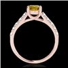 Image 2 : 1.93 ctw SI/I Fancy Intense Yellow Diamond Ring 10K White Gold