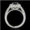 Image 2 : 1.50 ctw H-SI/I Diamond Solitaire Halo Ring 10K Rose Gold