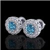 Image 1 : 2.15 ctw H-SI/I Diamond Solitaire Halo Ring 10K White Gold