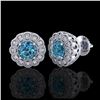Image 2 : 2.15 ctw H-SI/I Diamond Solitaire Halo Ring 10K White Gold