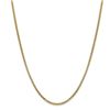 Image 1 : 14k Yellow Gold 2.45 mm Hollow Round Box Chain - 28 in.