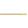 Image 1 : 14k Yellow Gold 3.75 mm Diamond Cut Rope Chain - 22 in.