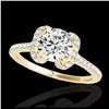 Image 2 : 1.50 ctw VS Black Diamond Solitaire Ring 10K Rose Gold