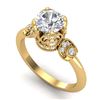 Image 1 : 3.90 ctw Emerald & Diamond Ring 18K White Gold