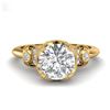 Image 2 : 3.90 ctw Emerald & Diamond Ring 18K White Gold