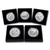 Image 1 : 2019-P 5-Coin 5 oz Silver Burnished ATB Set (w/Box & COA)