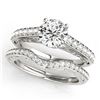 Image 1 : 3.53 ctw Princess VS/SI Diamond 3 Stone Ring 18K White Gold