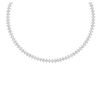 Image 1 : 71.85 ctw Ruby & VS/SI Diamond Eternity Necklace 10K White Gold