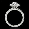Image 2 : 1.70 ctw SI Fancy Blue Diamond Solitaire Halo Ring 10K Rose Gold