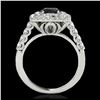 Image 2 : 1.35 ctw SI Fancy Blue Diamond Solitaire Ring 10K White Gold