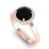 Image 2 : 6 ctw Sapphire And Halo VS/SI Diamond Ring 18K White Gold