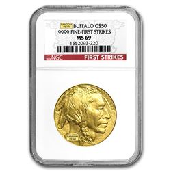 1 oz Gold Buffalo MS-69 NGC (Random Year)