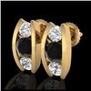 Image 1 : 18.38 ctw Tourmaline & Diamond Earrings 14K Rose Gold