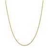 Image 1 : 10k Yellow Gold 2 mm Diamond-cut Rope Chain - 28 in.