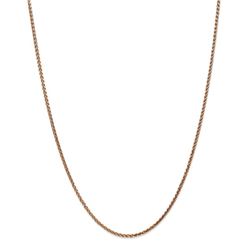 14k Rose Gold 1.8 mm Solid Diamond Cut Spiga Chain - 30 in.