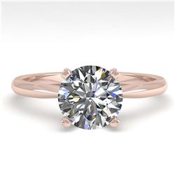 4.97 ctw Sapphire & Diamond Necklace 14K Rose Gold