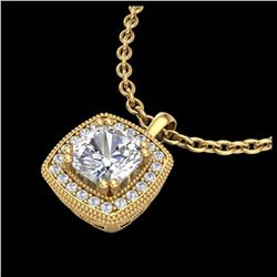 34 ctw Sky Blue Topaz & VS/SI Diamond Necklace 10K White Gold