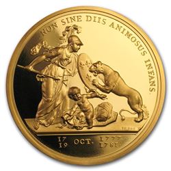 1776 France Proof Gold Tribute Libertas Americana Medal
