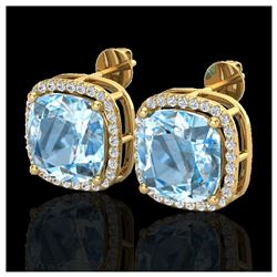 1.30 ctw H-SI/I Diamond Solitaire Halo Ring 10K Yellow Gold