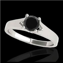 0.50 ctw H-SI/I Diamond Solitaire Necklace 10K White Gold