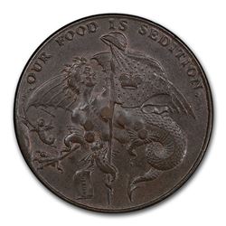 1791 Warwickshire Birmingham Penny Conder Token AU-55 PCGS