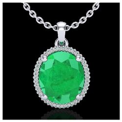 1.75 ctw Intense Fancy Yellow Diamond Art Deco Necklace 18K White Gold