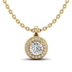 109.25 ctw Aquamarine & Diamond Necklace 14K Rose Gold