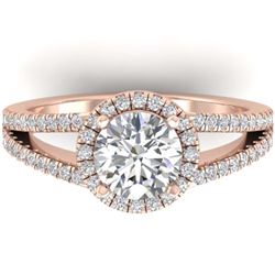 4 ctw SI/I Fancy And Diamond Earrings 18K Rose Gold