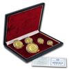 Image 1 : 1987 China 5-Coin Gold Panda Proof Set (In Original Box)