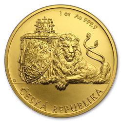 2019 Niue 1 oz Gold Czech Lion BU