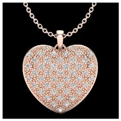 1.33 ctw Fancy Black Diamond Art Deco Stud Necklace 18K Rose Gold
