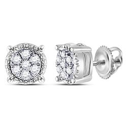 10kt Rose Gold Round Diamond Cable Bridal Wedding Engagement Ring Band Set 7/8 Cttw