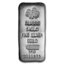 1 kilo Silver Bar - PAMP Suisse (Serialized)