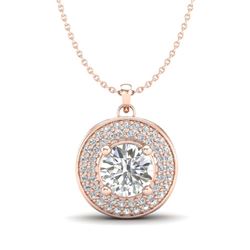 2.04 ctw VS/SI Diamond 2pc Wedding Set Halo 14K Yellow Gold