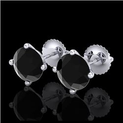 1.50 ctw SI/I Fancy Intense Yellow Diamond Ring 10K White Gold