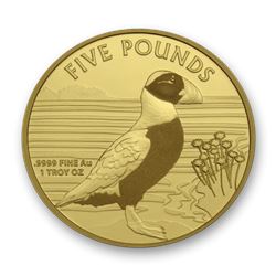2019 Alderney 1 oz Gold Puffin BU