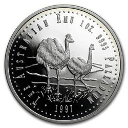 1997 Australia 1 oz Proof Palladium Emu