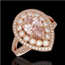 2 ctw Intense Fancy Yellow Diamond Ring 18K Rose Gold