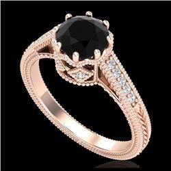 1.40 ctw SI/I Fancy Intense Yellow Diamond Ring 10K White Gold