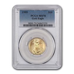 1995 1/4 oz Gold American Eagle MS-70 PCGS
