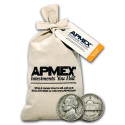 35% Silver War Nickels $50 Face-Value Bag
