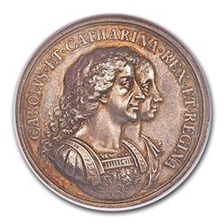 1670 England English Colonization Silver Medal MS-63 NGC